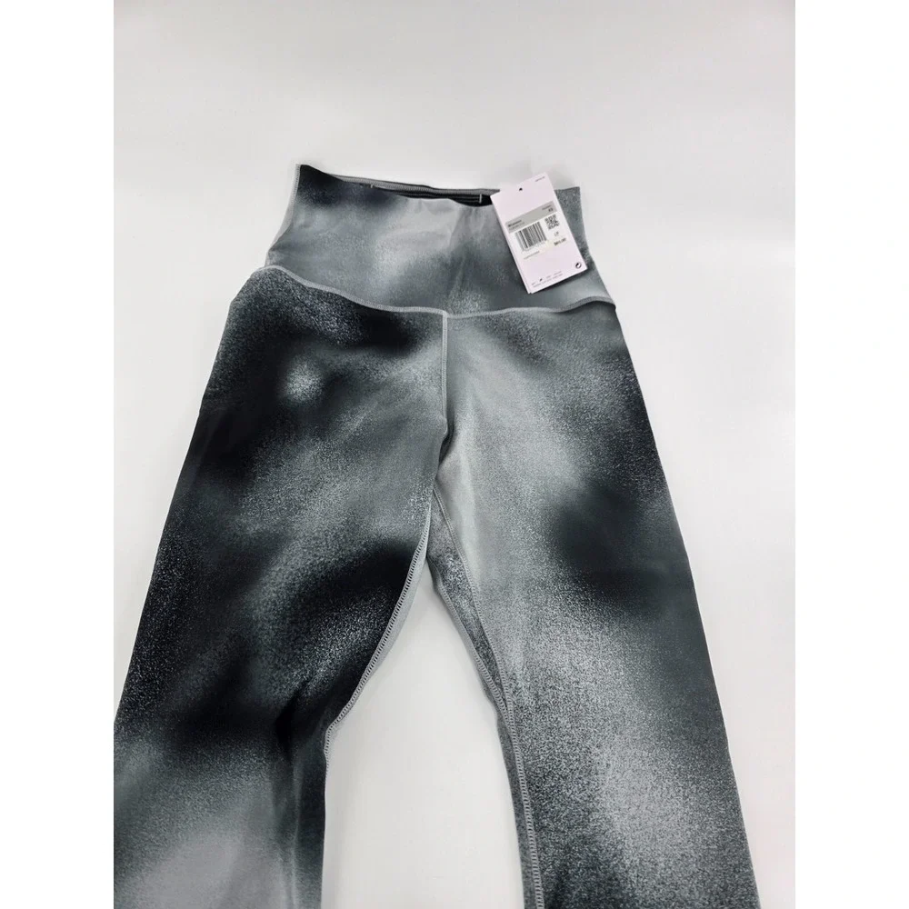 Nike One High-Rise Printed Leggings Womens XS Black Dri-FIT Pants FQ6260-010 New